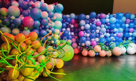 Murs mobile en ballons sur les fonds marins