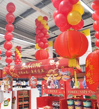 Décoration en ballons pour le nouvel an chinois